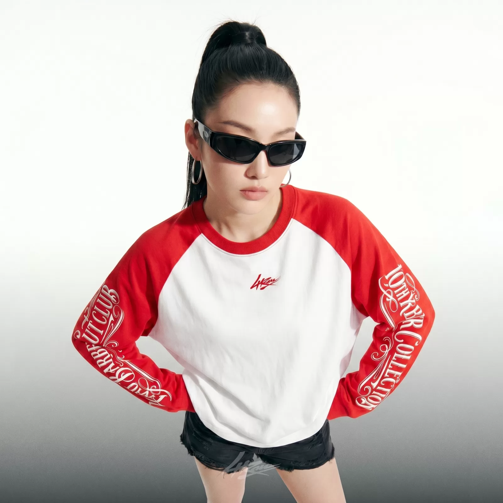 4RAU RAGLAN LONGTEE - RED - 10